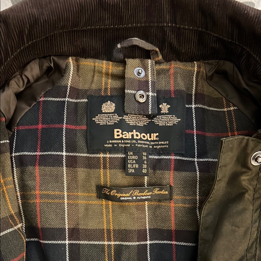 Barbour Brown Green Military Field Jacket